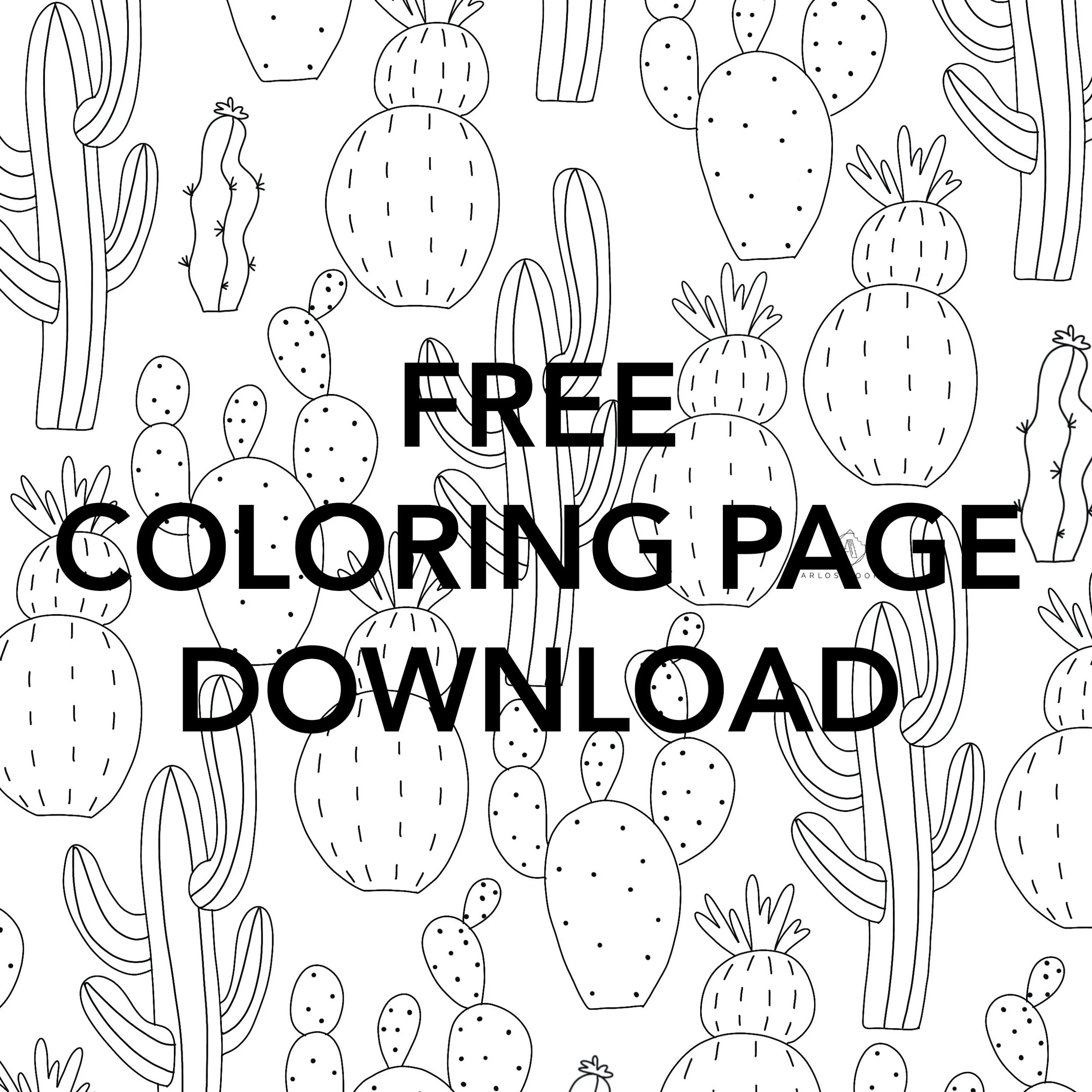 FREE Coloring Page Download