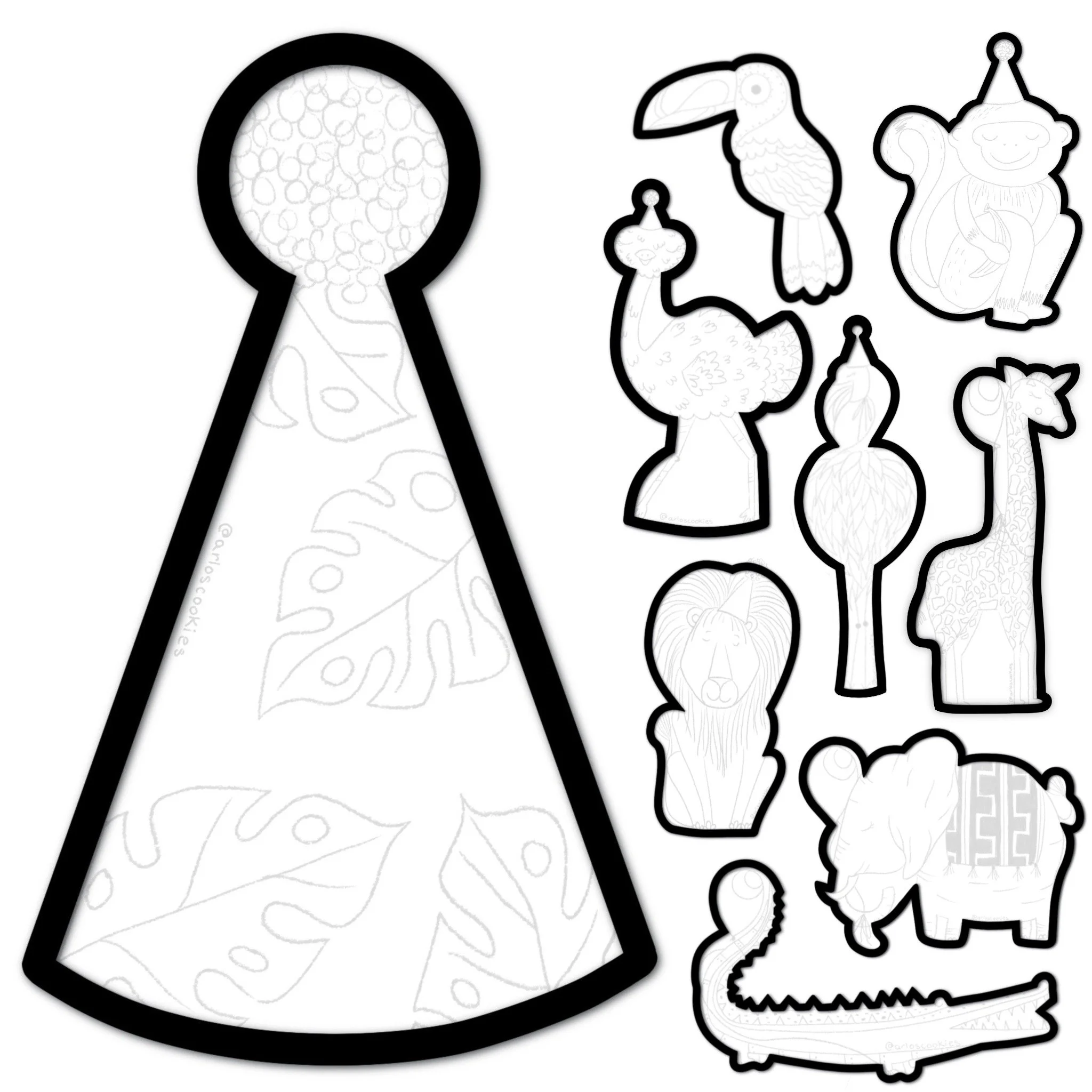 STL - Party Animals Full Set (9 Files)