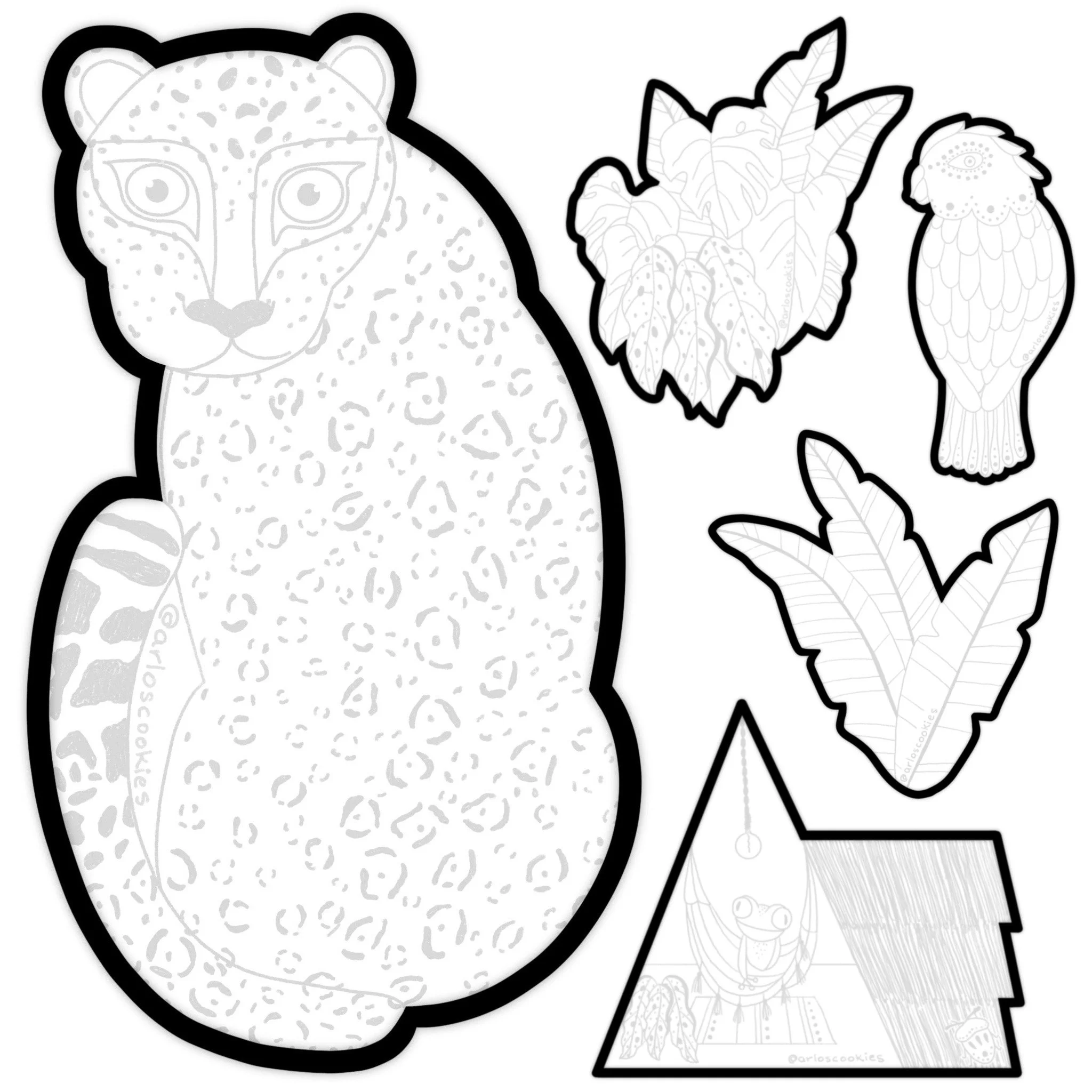 STL - Jungle Set (5 Files)