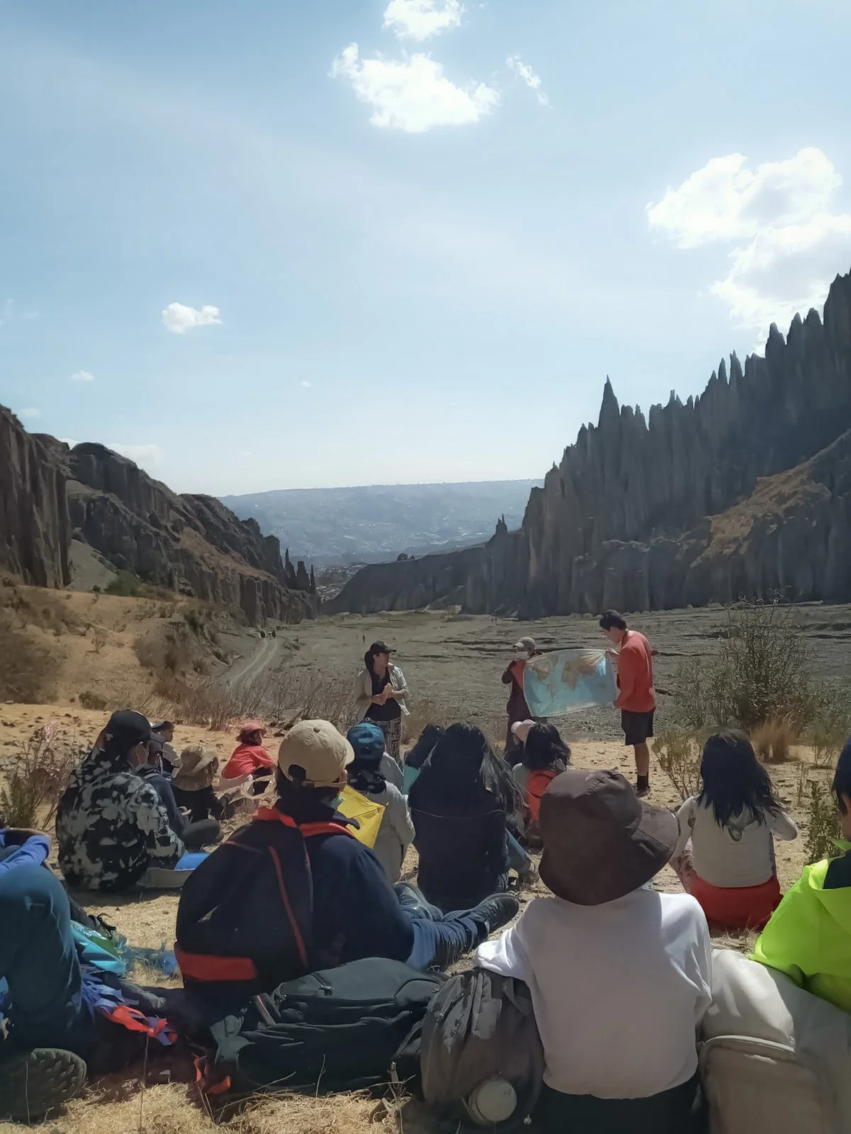 Ximena near the mountains teaching.jpg