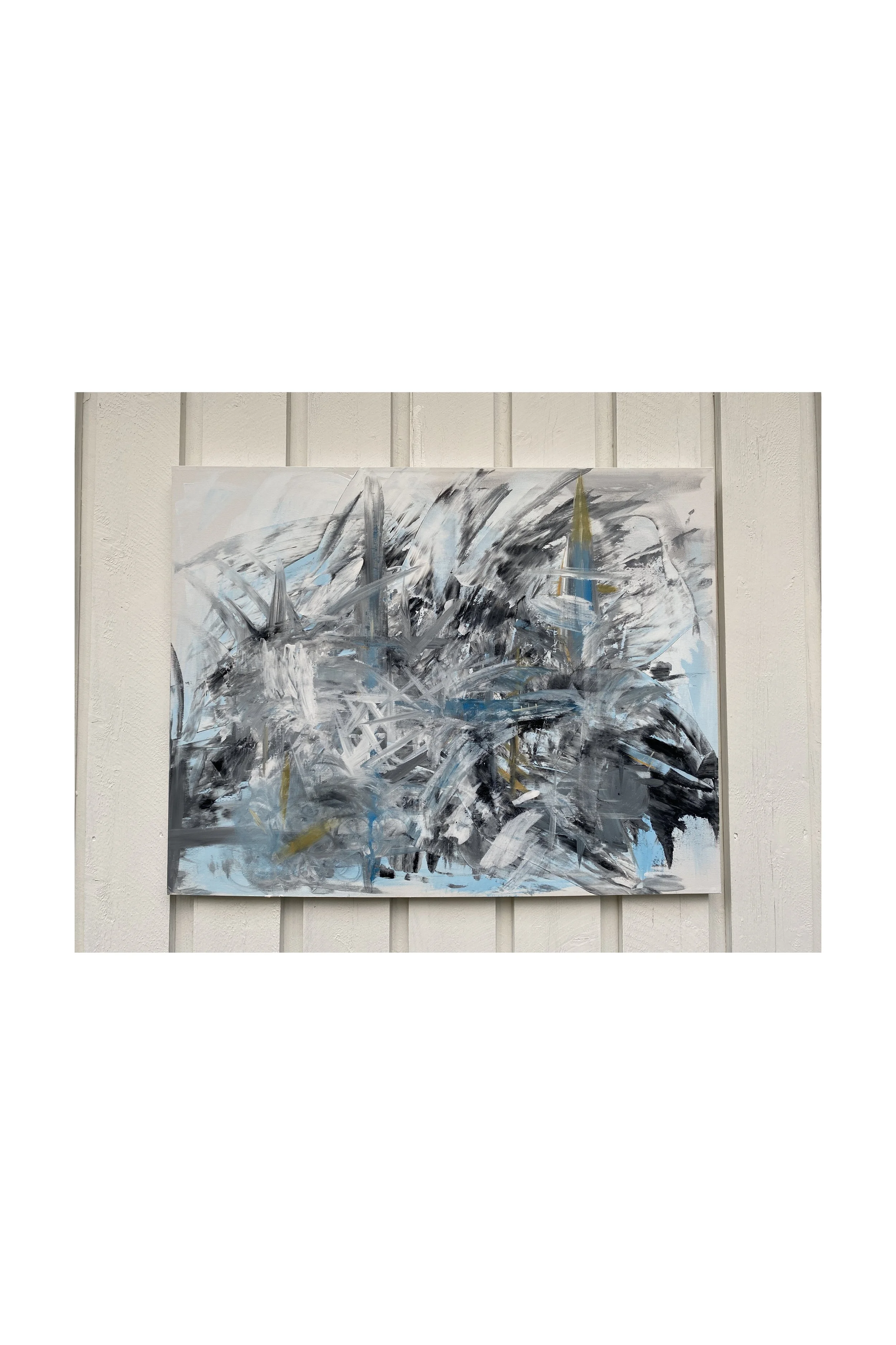 Tittel: «Energi» Akryl på lerret. 90 x 80 cm.