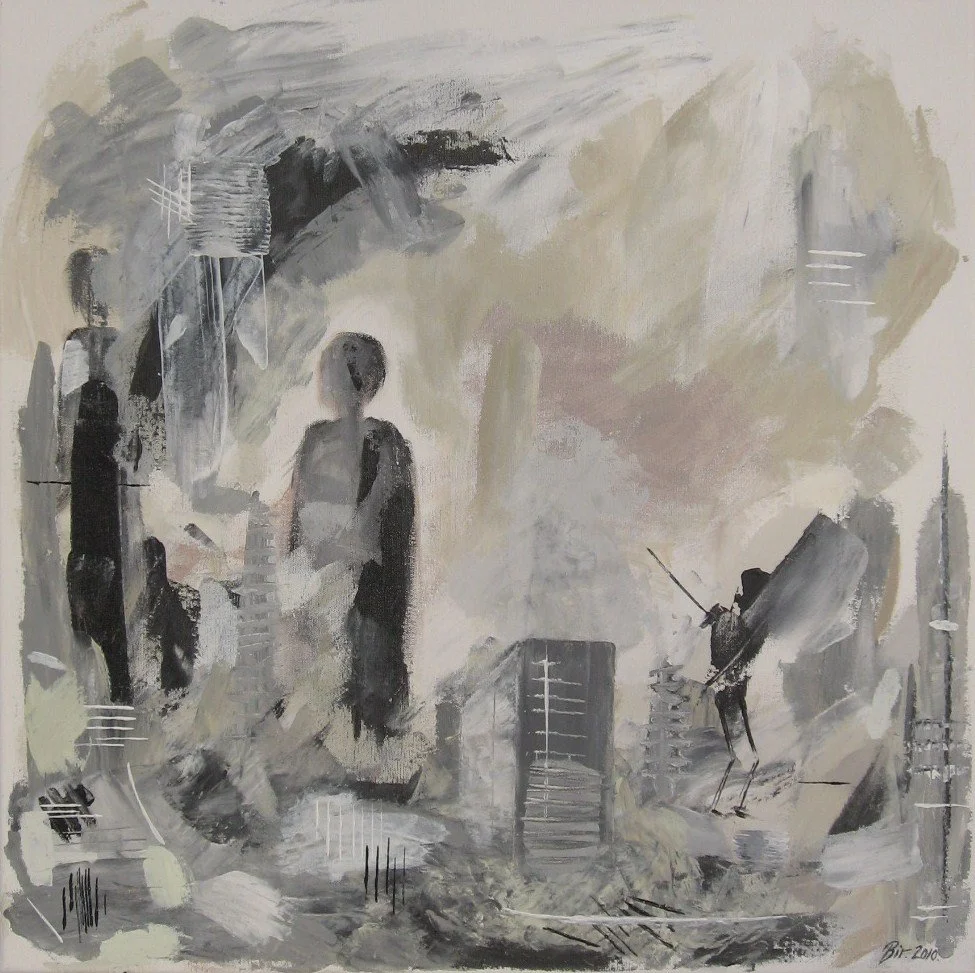 Golfspilleren. Akryl på lerret. 60 x 60 cm.JPG