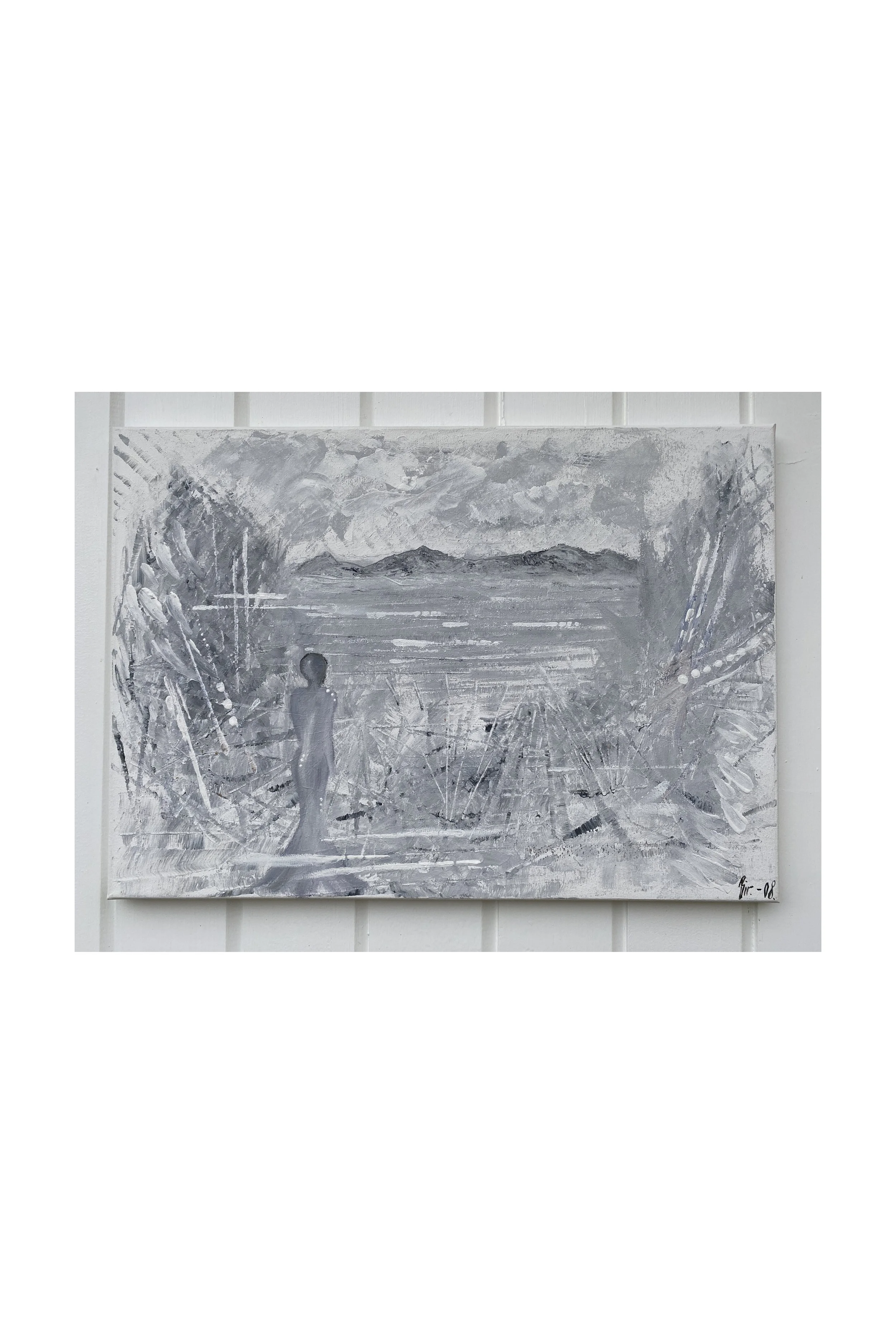 Tittel: "Å savne"  70 x 50 cm. Akryl på lerret.