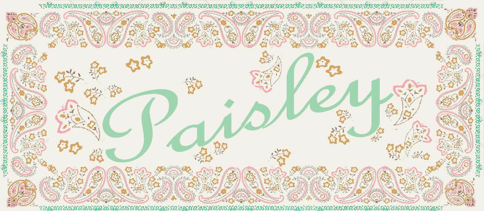 Paisley - Name Banner Design