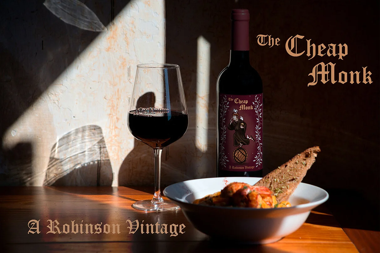 The Cheap Monk - Original Label &amp; Ad Design Commission 