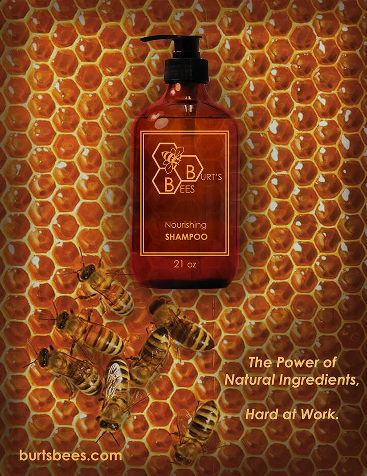 Burt's Bees - Logo, Mockup, &amp; Ad Concept