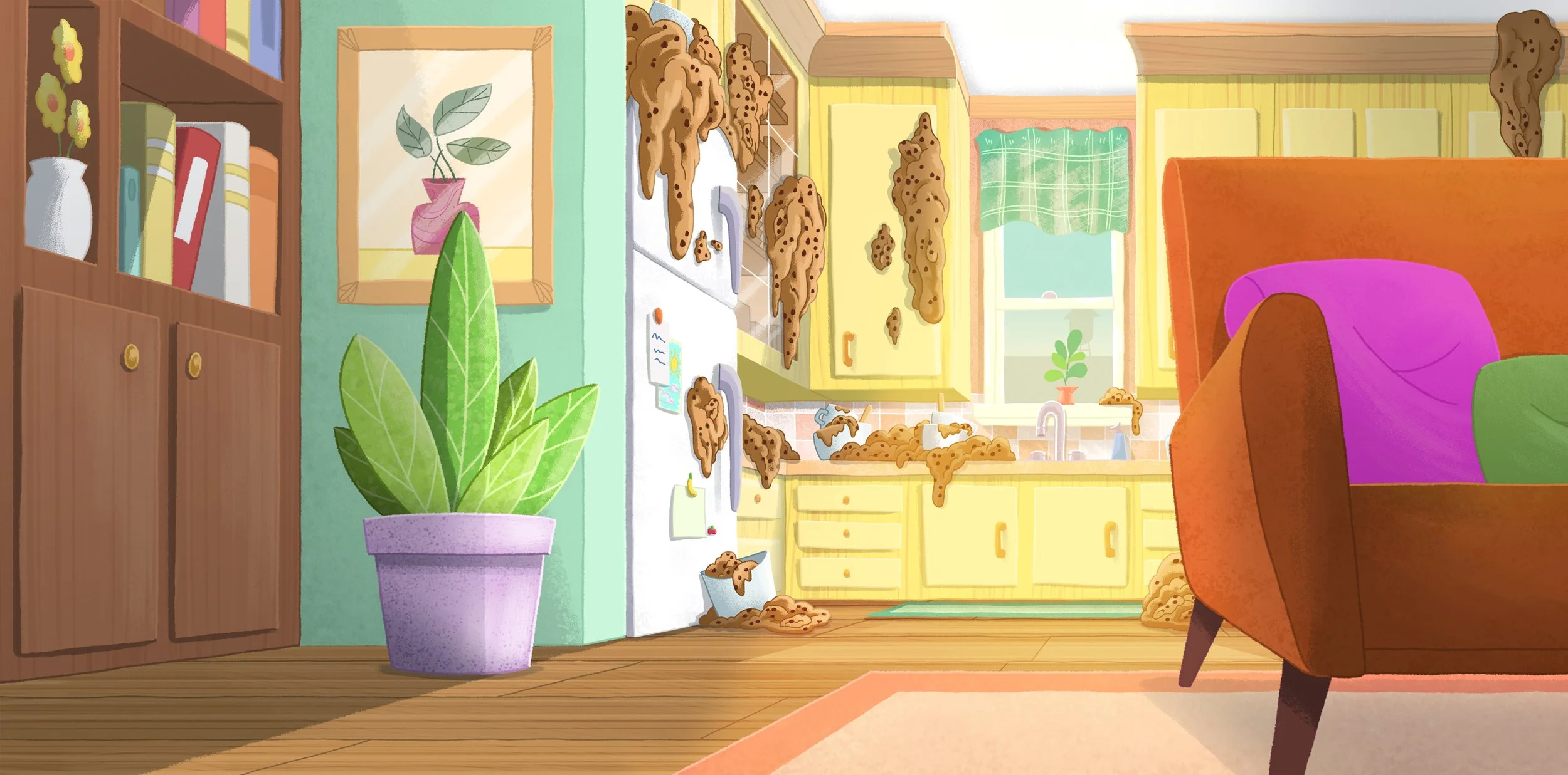 Superbuns,  Kitchen Living Room