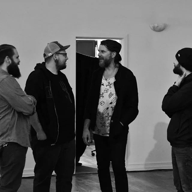 Going over the details of our next tour with Jonathan Wilson... just joshin'. But we did get the chance to chat with him a bit after his show in Seattle last night. Good times!
