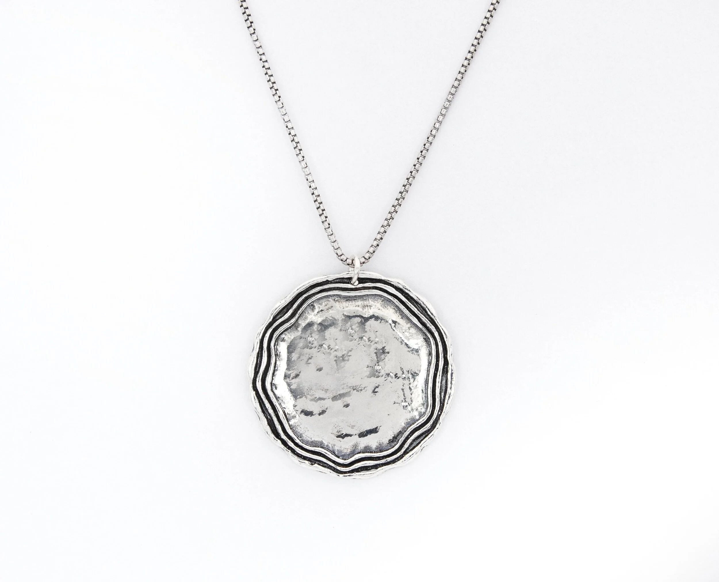 Sterling Silver Necklace With Solid 