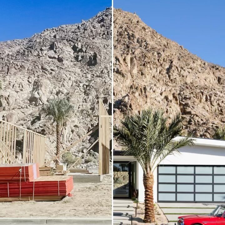 From a blank canvas to a Midcentury oasis in Indian Wells! Witness the transformation-before and after. #Midcenturymodern #DesertDreamHome #beforeandafter