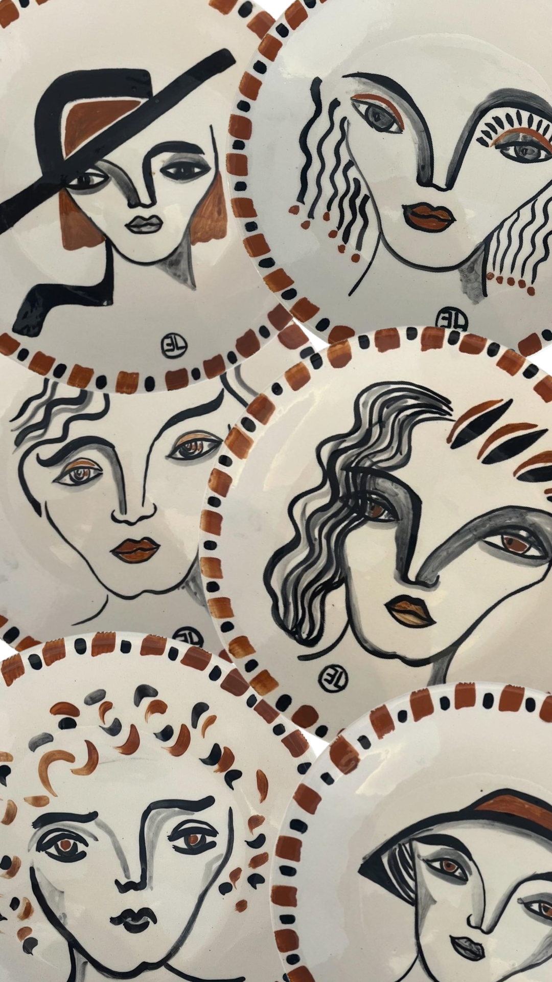 6 PLATOS COLECCIÓN PORTRAIT GALLERY ERIC LEDOUX | 28cm