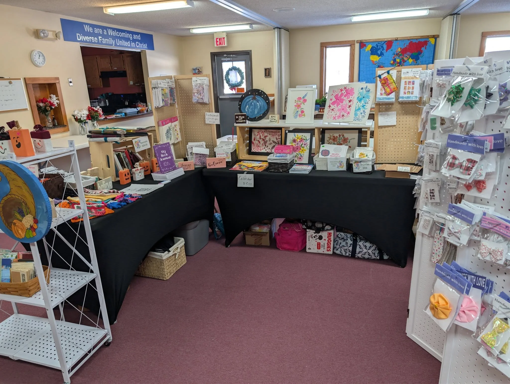 Nicole Miller and I are set up at St. Anne's Episcopal Church on First Street in Ankeny. Come on shop for gifts