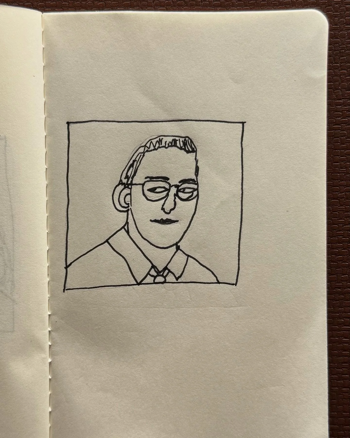 Day 100. My hand still goes fast. An extra line by the eye. Could have redone this one but at 100 of them, I think I am done! 

Days 100 of my 100 day project. #dothe100dayproject #100daysoffaces #100dayproject2025