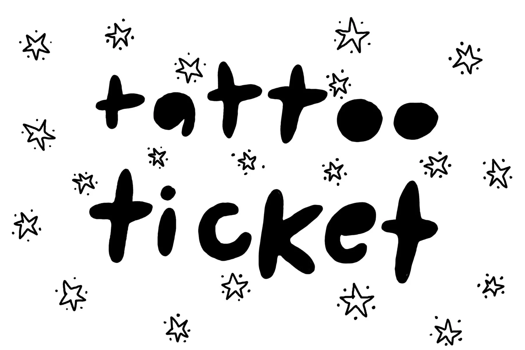 tattoo ticket for illustration