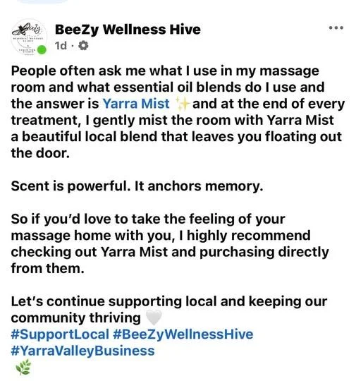 Thank you @beezymassage for the shout out and for incorporating our products with your daily routine and massage. It's a pleasure to work along side of you. 🫶🫶🫶