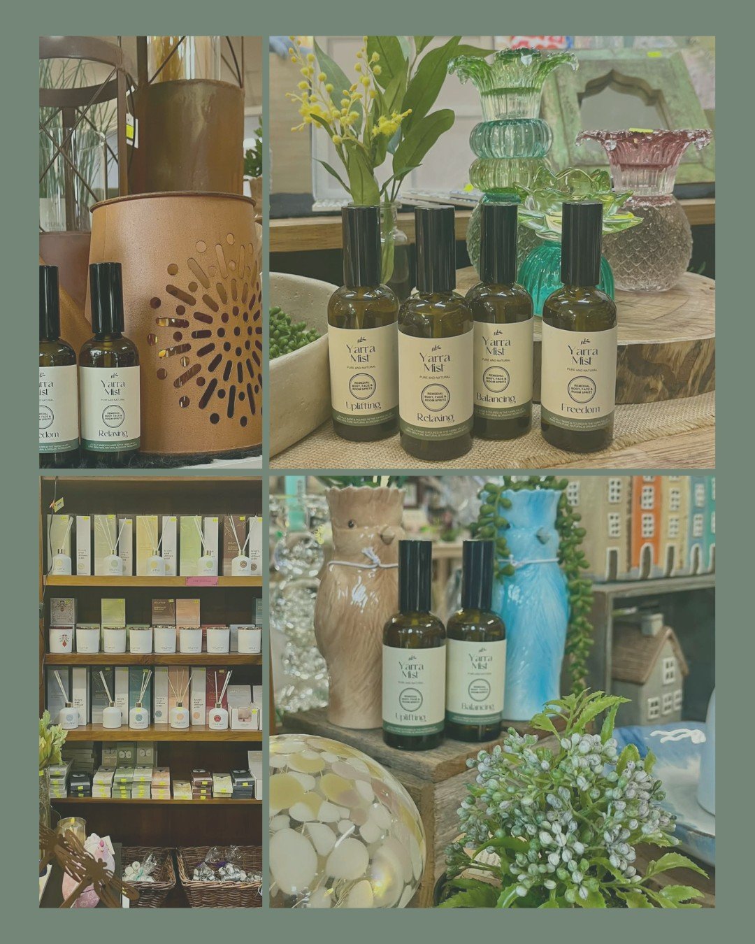 Love Healesville - Yarra Valley
We've just dropped off a fresh delivery of Yarra Mist to the beautiful "Glenda's Candles &amp; Gifts" on Maroondah Highway in Healesville.
If you are visiting the Yarra Valley this week, make sure you pop in 