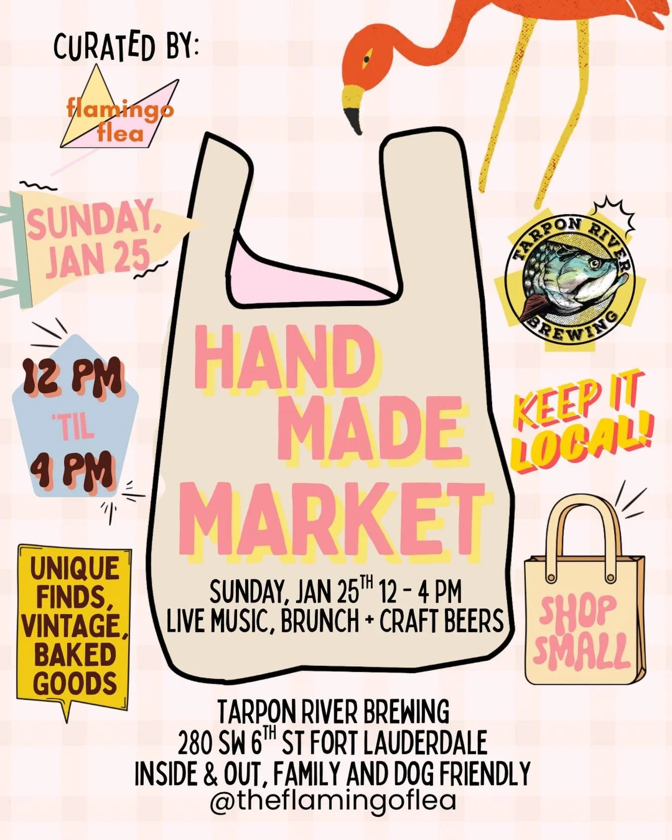 Consider your Sunday plans are already covered and packed with all things local and good neighborhood vibes. 35 vendors, indie and out, larger brewery, live music, brunch, local art, and all the good times. Free event, dog and family friends + go foo