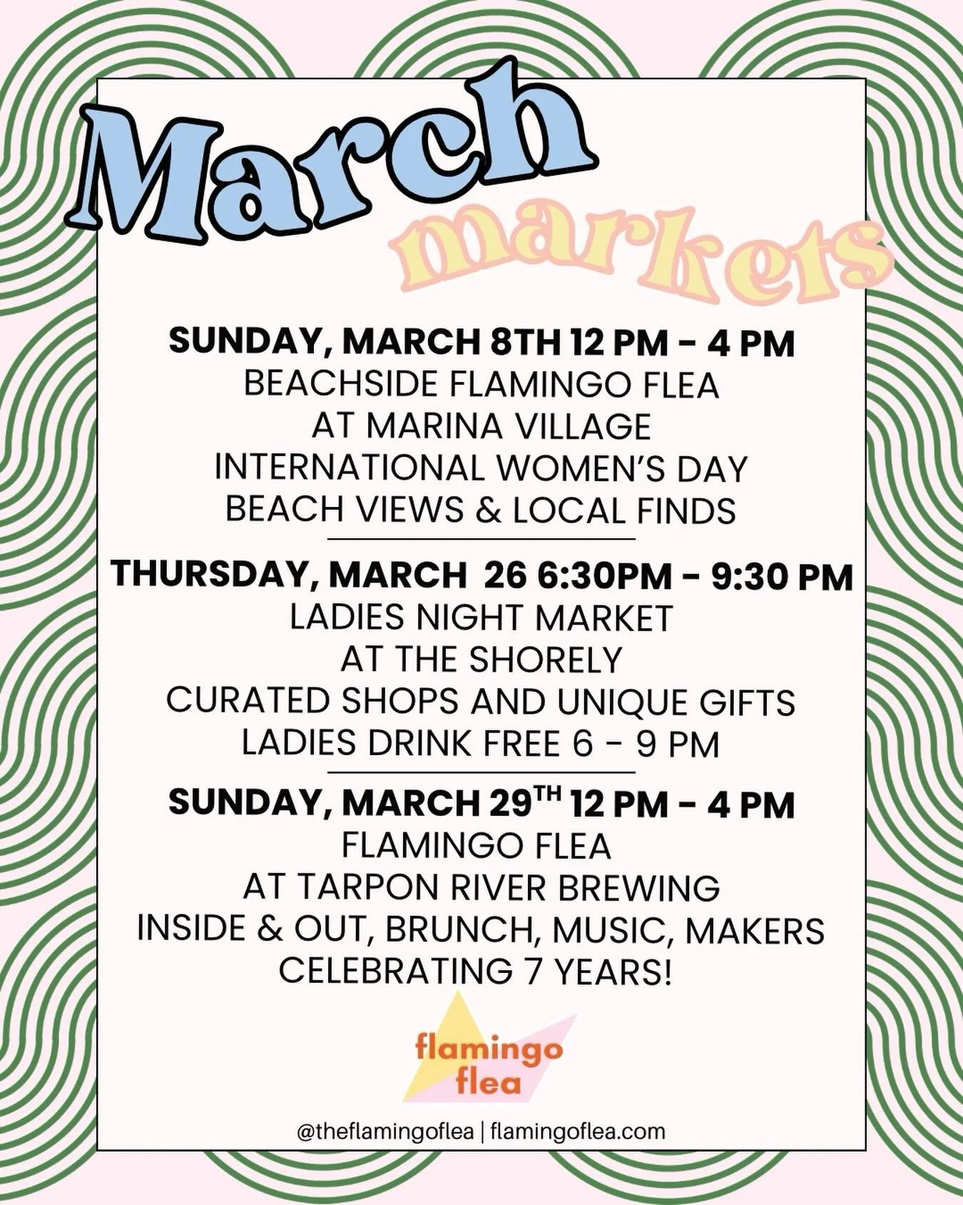 One Flea down, two more to go! Where will we see you this month?