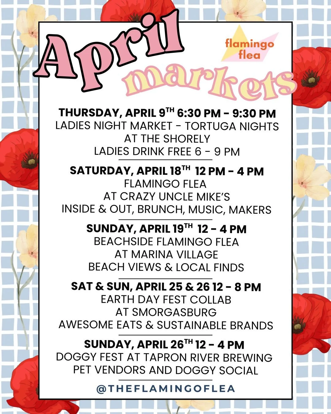 Lots and lots going on this month! Swipe for all our pop ups and markets
