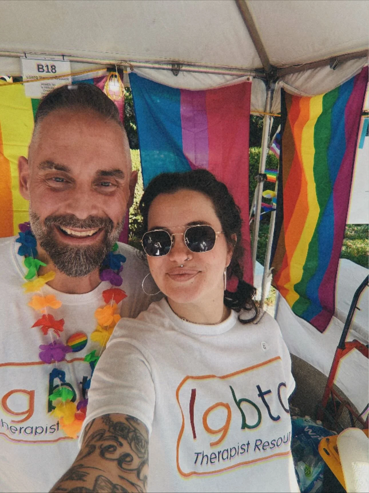 Have already slept outside and volunteered at @atlantapride and it’s only Saturday (a short-form poem ❤️‍🔥)
Had a very restorative night and morning the woods, then ambled on down to Piedmont Park to help get more folks access to queer-af