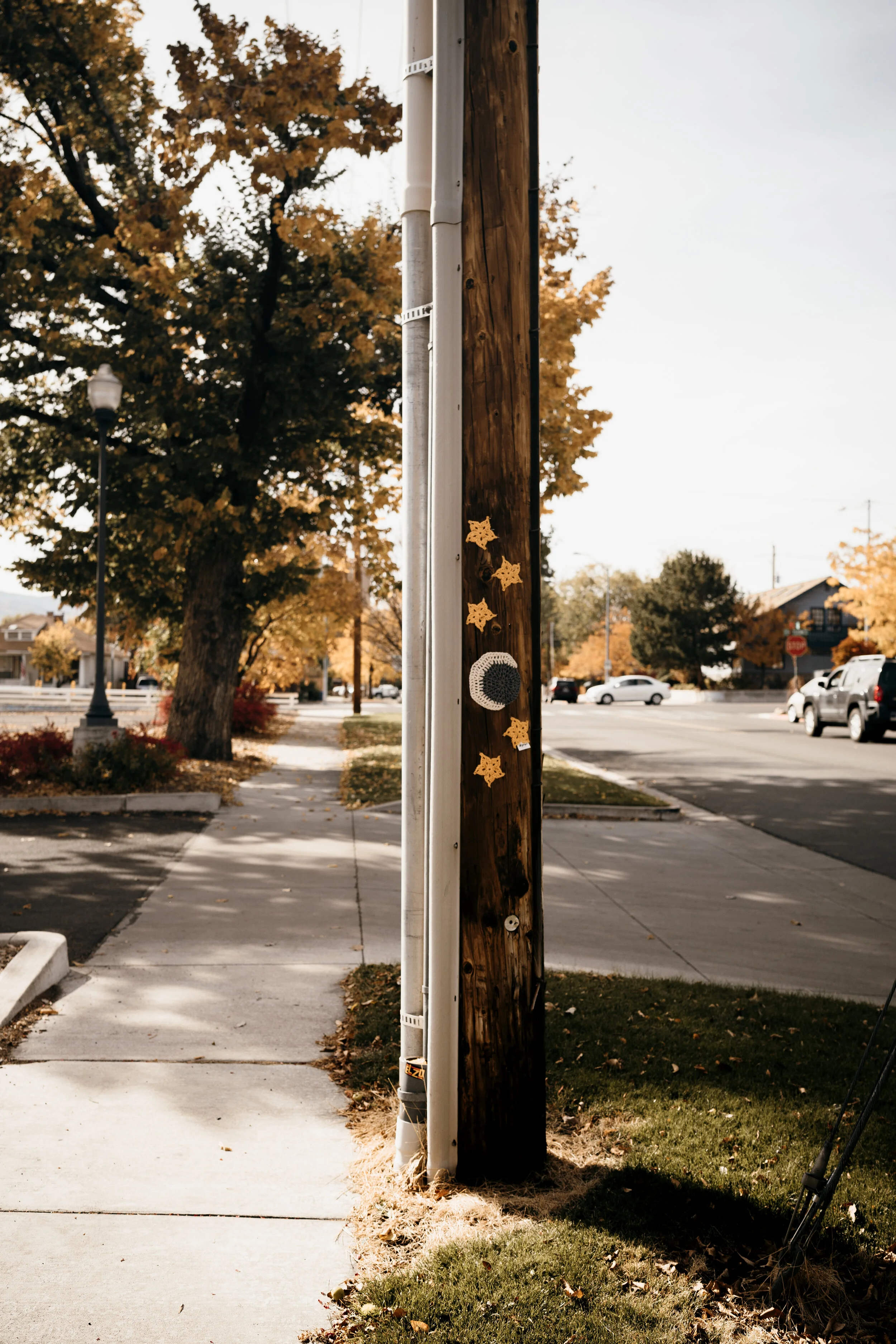 crescent moon with stars
