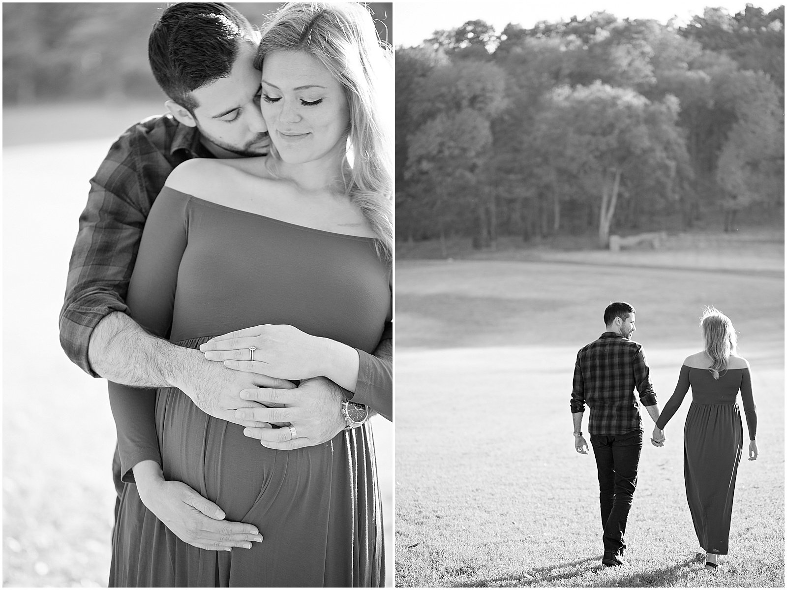 Pregnancy photos in black and white, Nashville family photographer