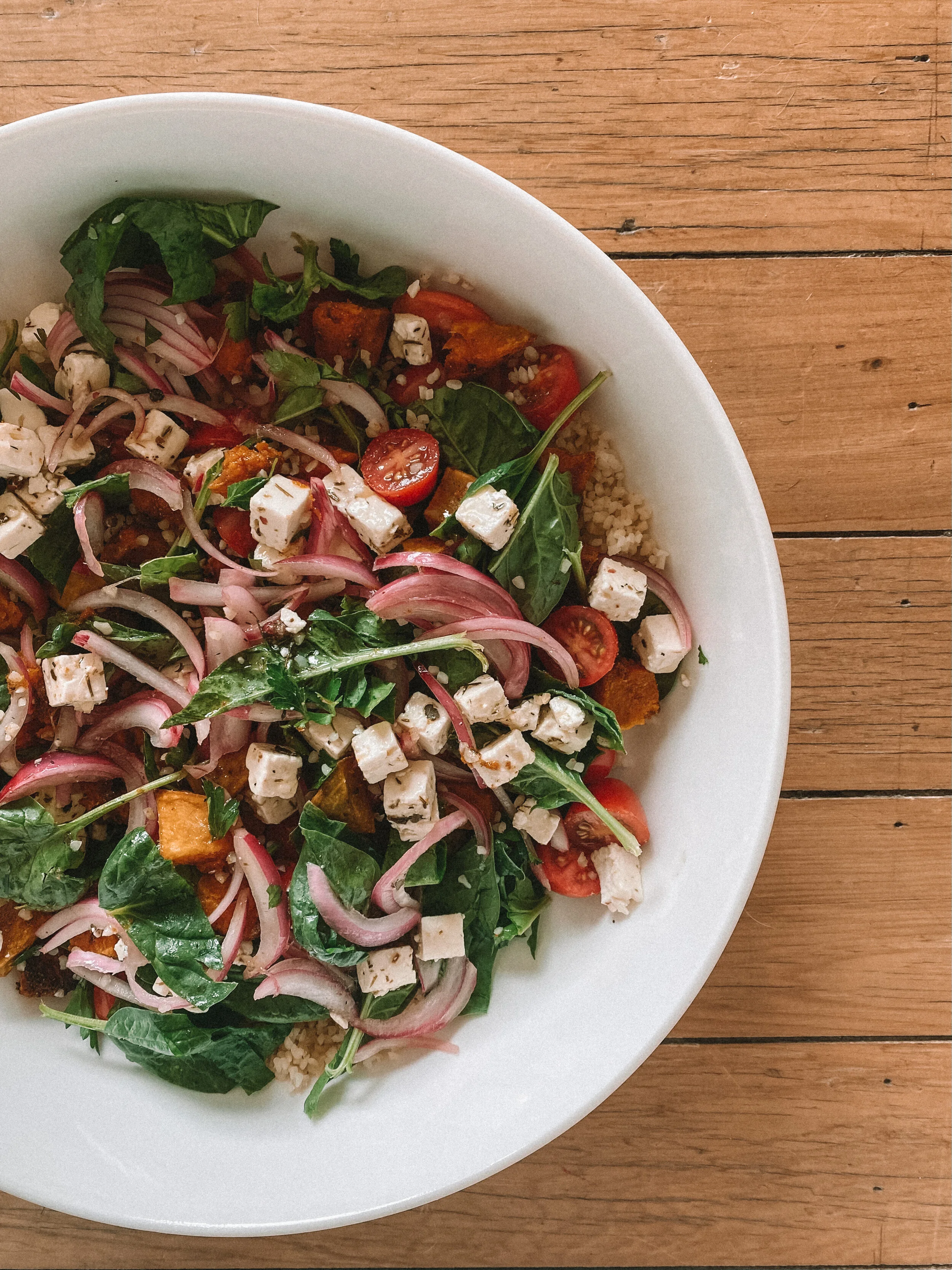 Bulgur Wheat &amp; Roast Pumpkin Salad