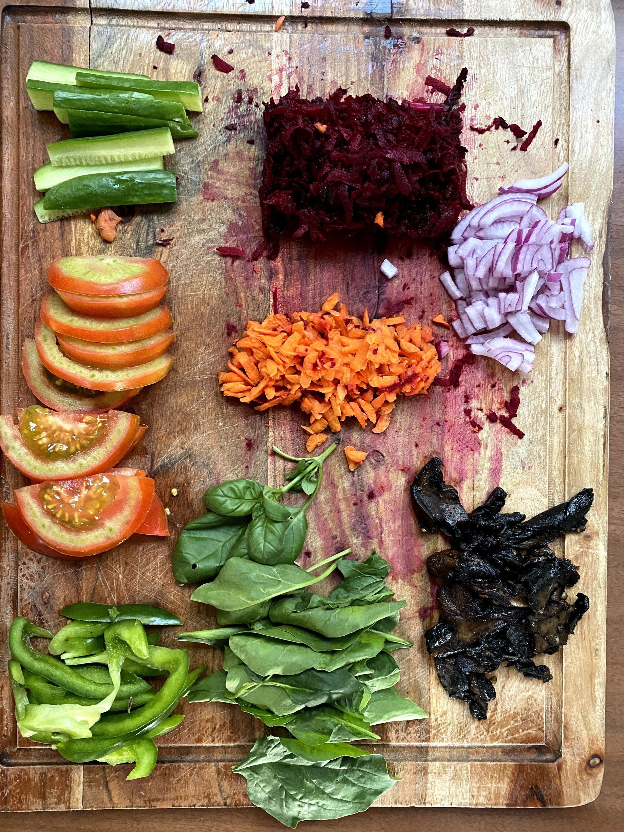 Colourful Vege Wraps