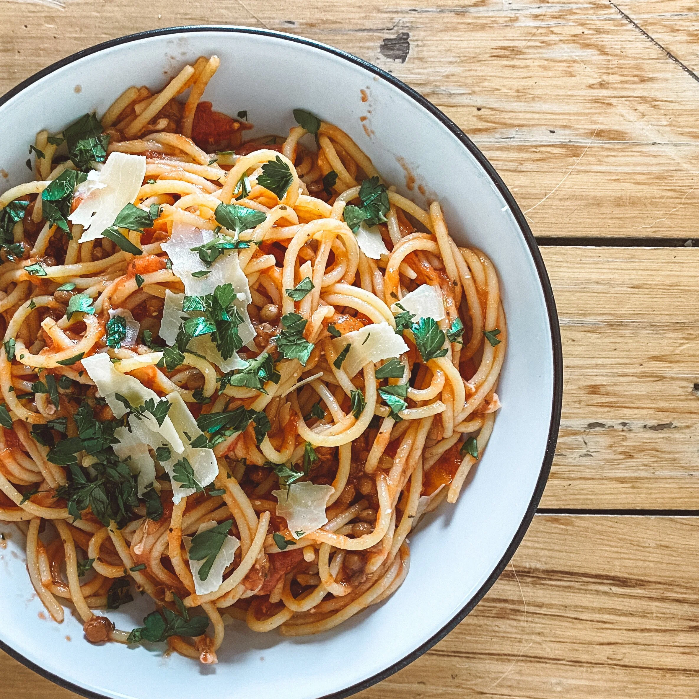 Easy Plant Based Spag Bol