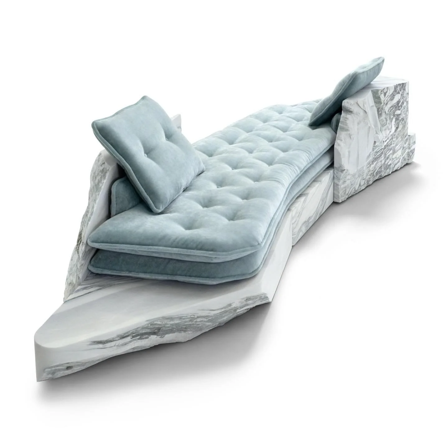 SYMPOSION par @anthony_guerree
Un triptyque compos&eacute; d&rsquo;un lit de jour, d&rsquo;une assise et d&rsquo;un luminaire cr&eacute;&eacute; en collaboration avec Les Marbreries de la Seine, &agrave; l&rsquo;invitation de Jean-Pascal Morvidoni. 
