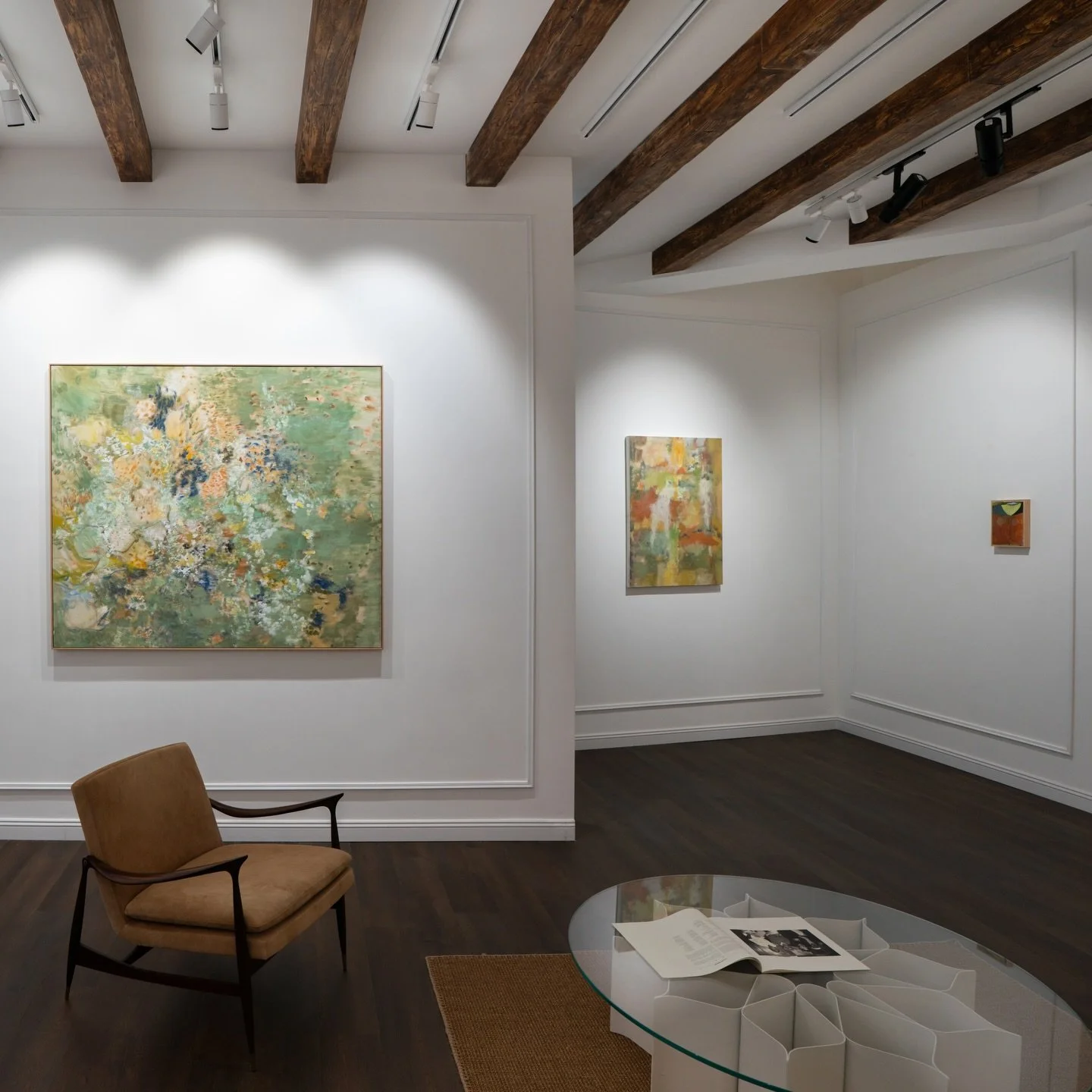 Installation views of Roam

Artworks details:
P&eacute;tanque, 2026
Oil, acrylic, casein, graphite, colored pencil, chalk on canvas
101.6 &times; 76.2 cm

Rocks With Lichen, 2025
Acrylic, graphite, chalk, colored pencil on unstretched canvas
134.6 &t