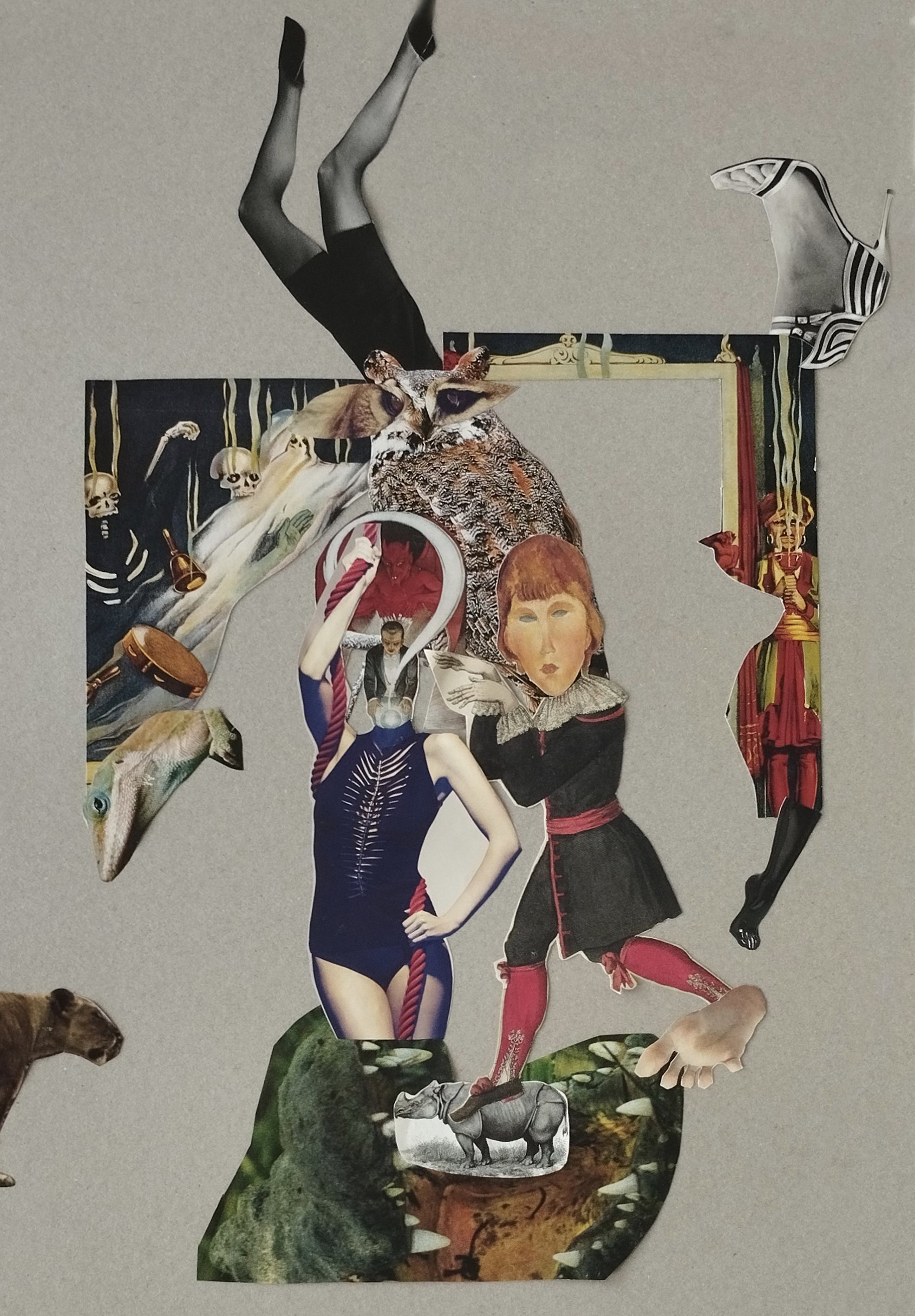 La peur, collage collectif