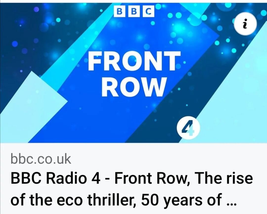 Delighted to be appearing on @bbcradio4 Front Row this evening, chatting with @nickahad and @gregmosse about the rise of the eco thriller, so do tune in at 7.15, or catch it later on @bbcsounds.

Also being discussed is the 50 year anniversary of @ab