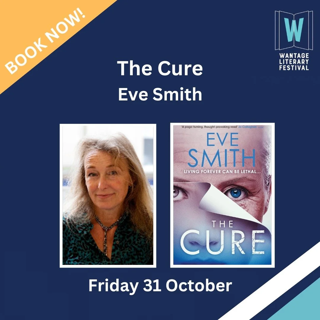 Callin all #oxfordshire thriller readers, I am delighted to be appearing 
@wantageliteraryfestival on Halloween (very apt) at 2.00pm at The Beacon.
I'll be discussing my latest speculative thriller The Cure, and the wild and wonderful real life fact
