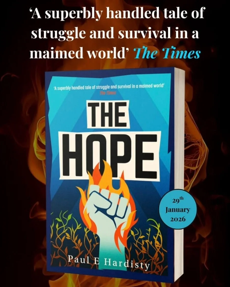 If there is one New Year's resolution you keep, make it reading @paulhardisty's epic new thriller, #TheHope, his gripping climax to The Forcing trilogy, which is out today.

Beautifully written and utterly compelling, it does not shy away from the de