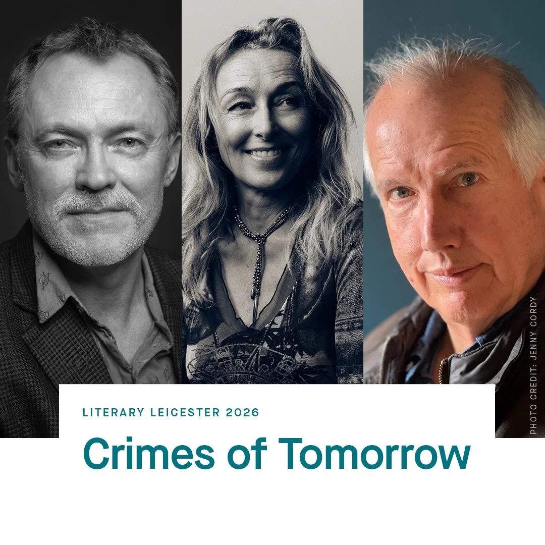Delighted to be appearing @literaryleicester alongside @harrywhitehead45 and @cordymichael for our Crimes of Tomorrow panel on Wednesday 18th March.

If you fancy hearing about thrillers with high-tech terrorism, environmental disasters and world-thr
