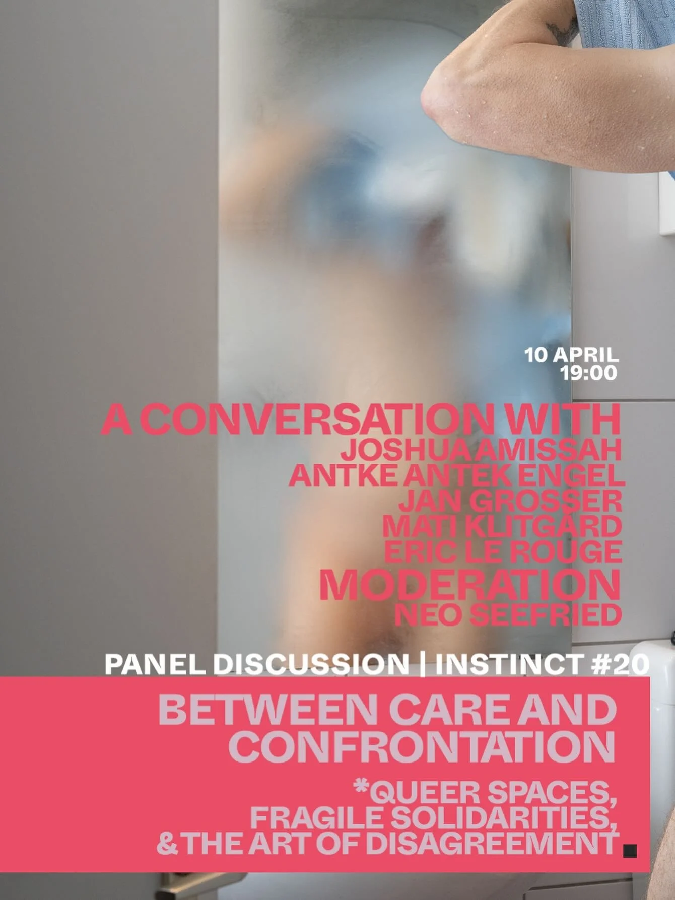 #20 Panel Discussion: Between Care &amp; Confrontation 🌀
Panel Discussion with Joshua Amissah @joshamissah , Antke Antek Engel @antke_antek , Jan Gro&szlig;er, Mati Klitg&aring;rd, and Eric LeRouge @eric.le.rouge
Moderated by Neo Seefried @neoseefri