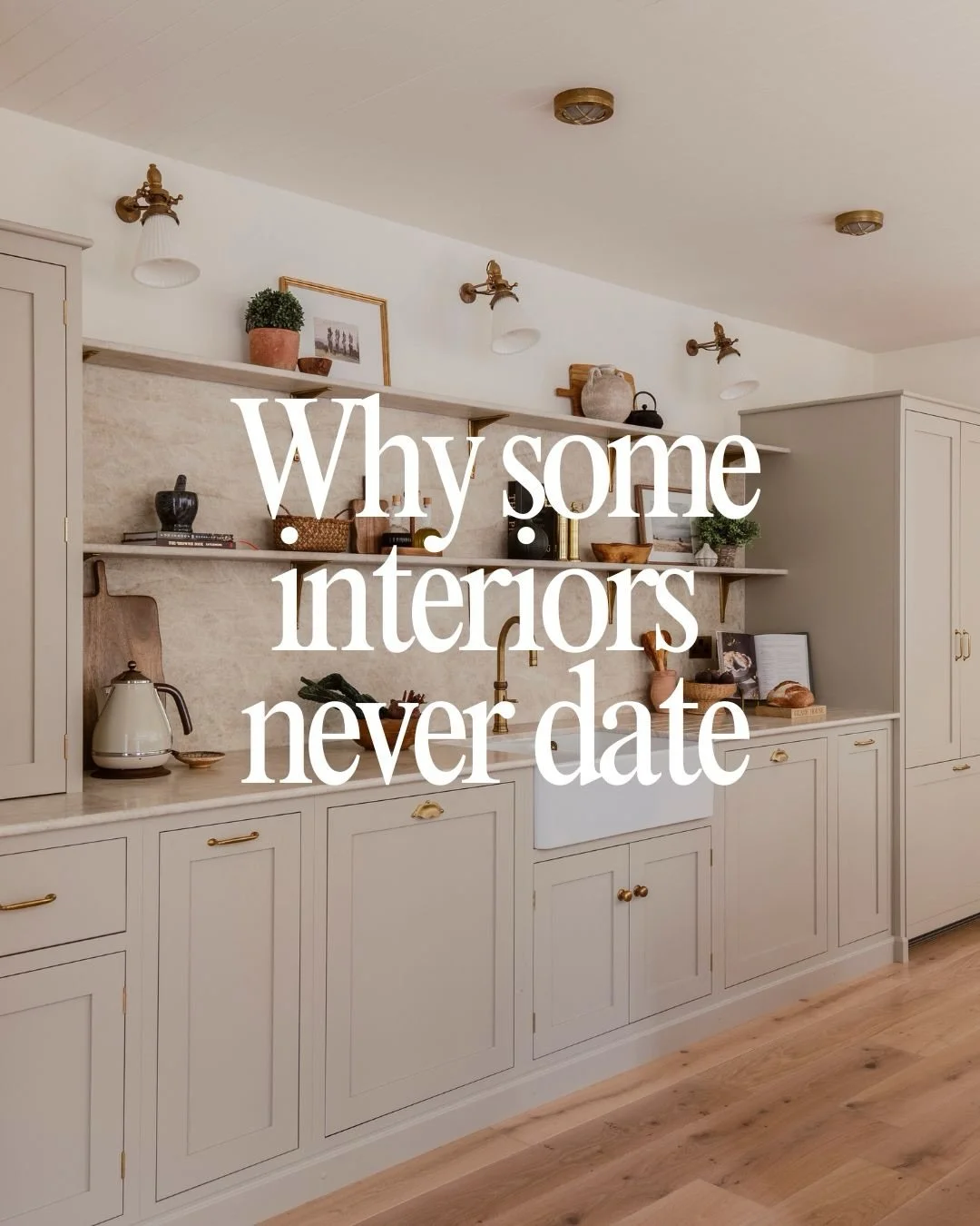 How do some rooms keep their charm for decades, while others lose their character after a couple of seasons? 

I believe it&rsquo;s down to a few simple choices; like choosing materials that wear in rather than wear out, building spaces that work for