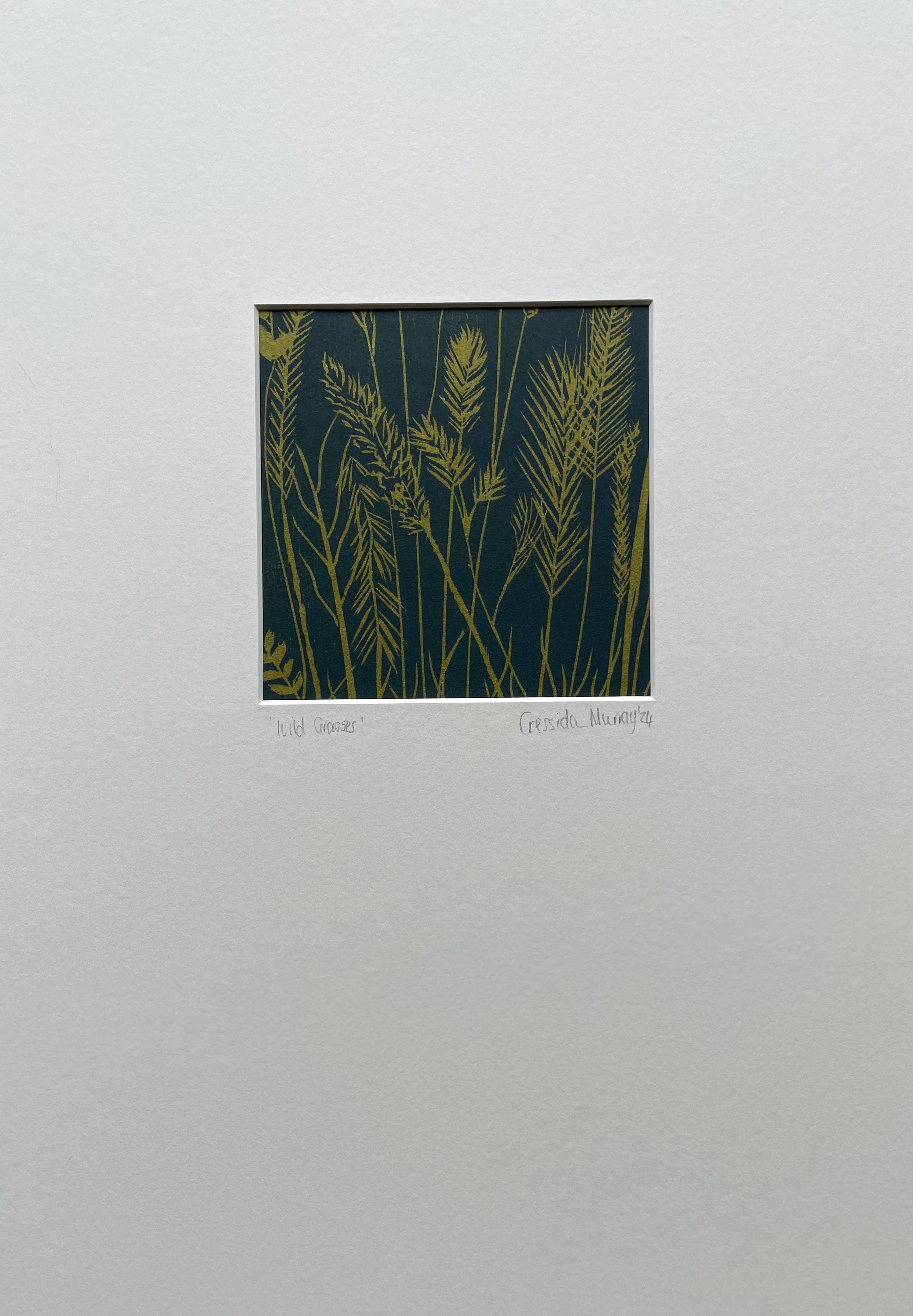 Wild Grasses - Woodcut Print by Cressida Murray
