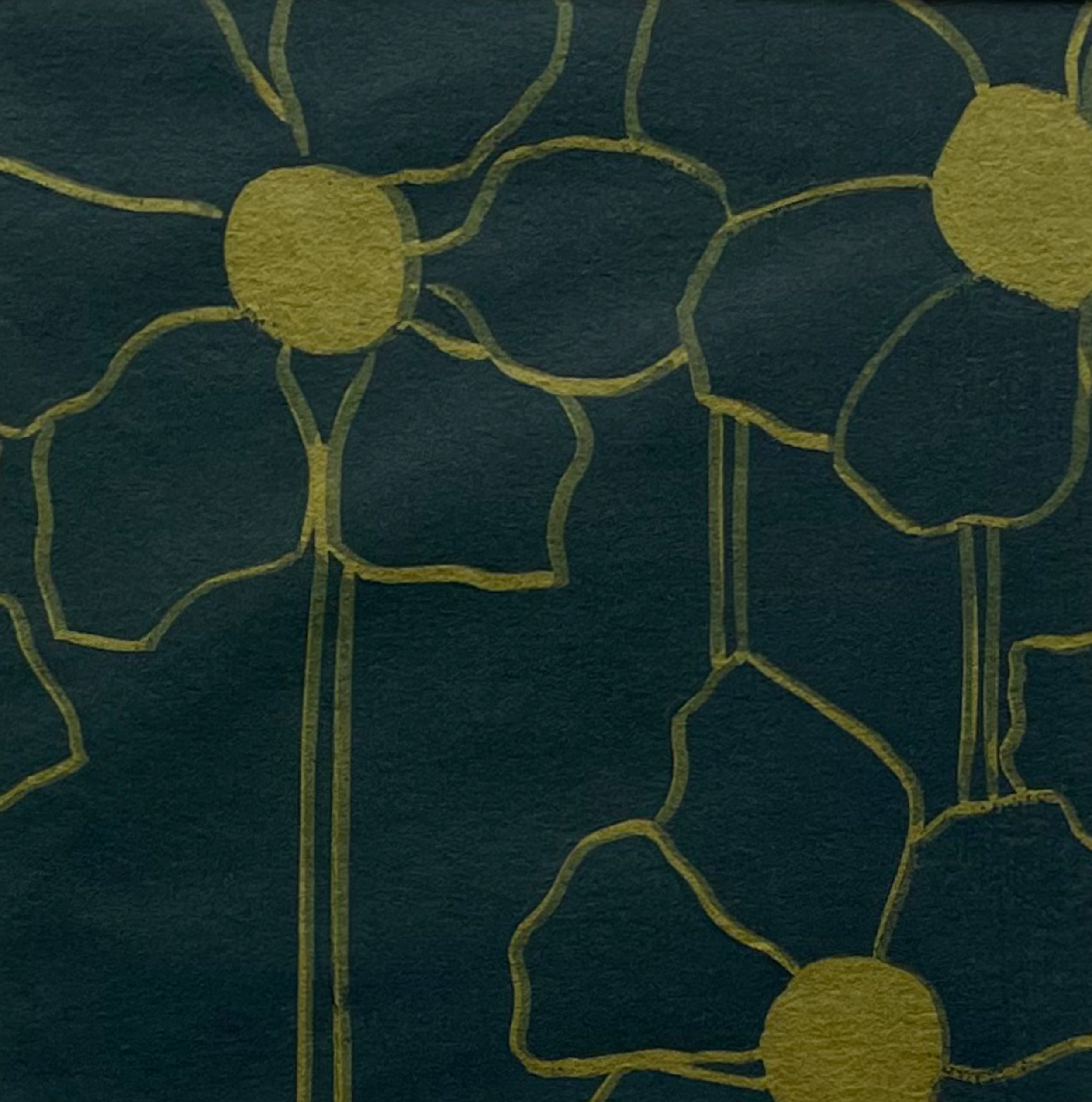 Anemones -  Linocut by Cressida Murray