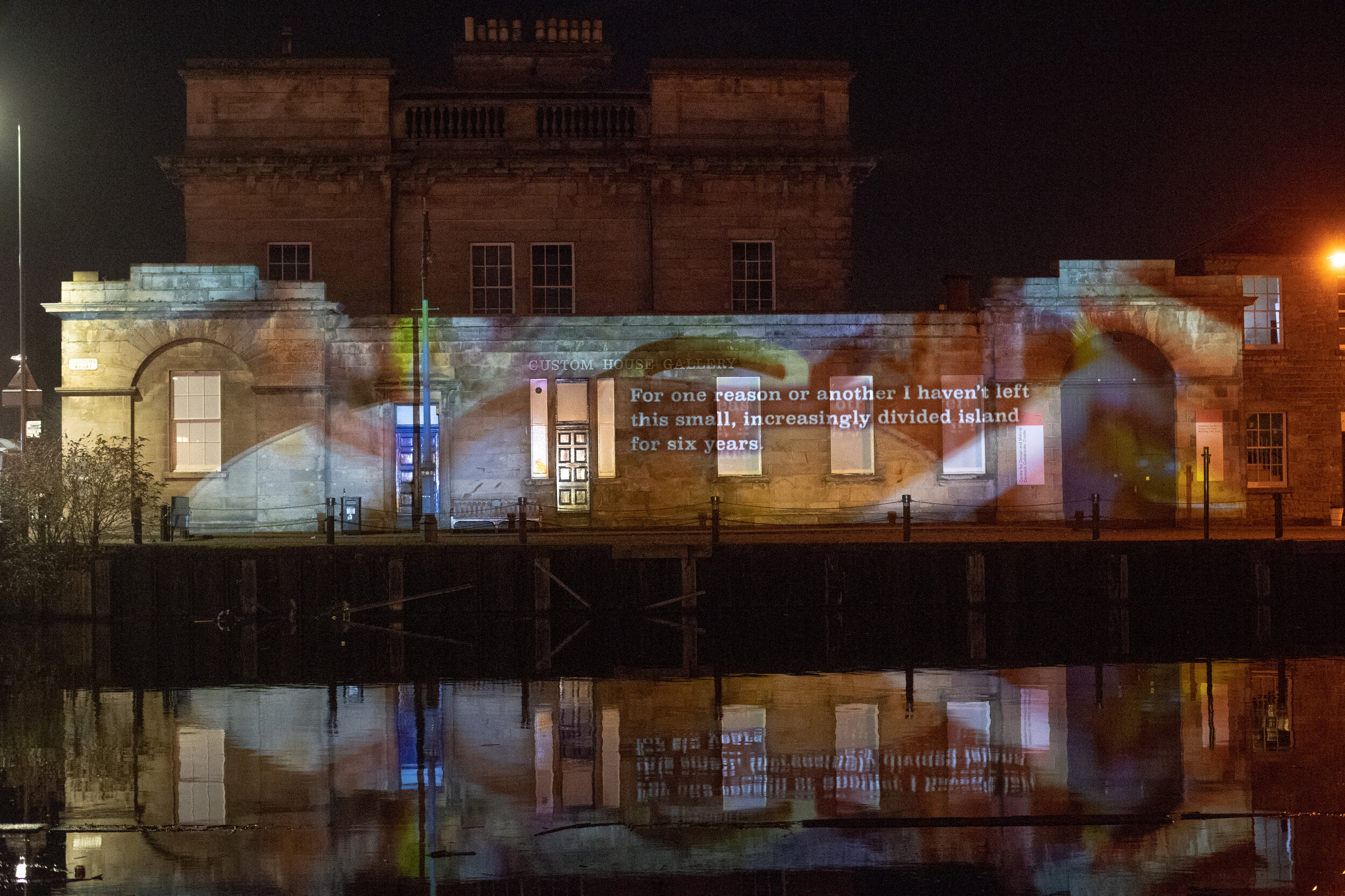 Message from the Skies on Custom House in Leith, part of Edinburgh's Hogmanay, credit Ian Georgeson (1 (4).JPG