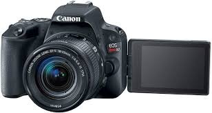 Canon EOS 80D with display screen flipped.