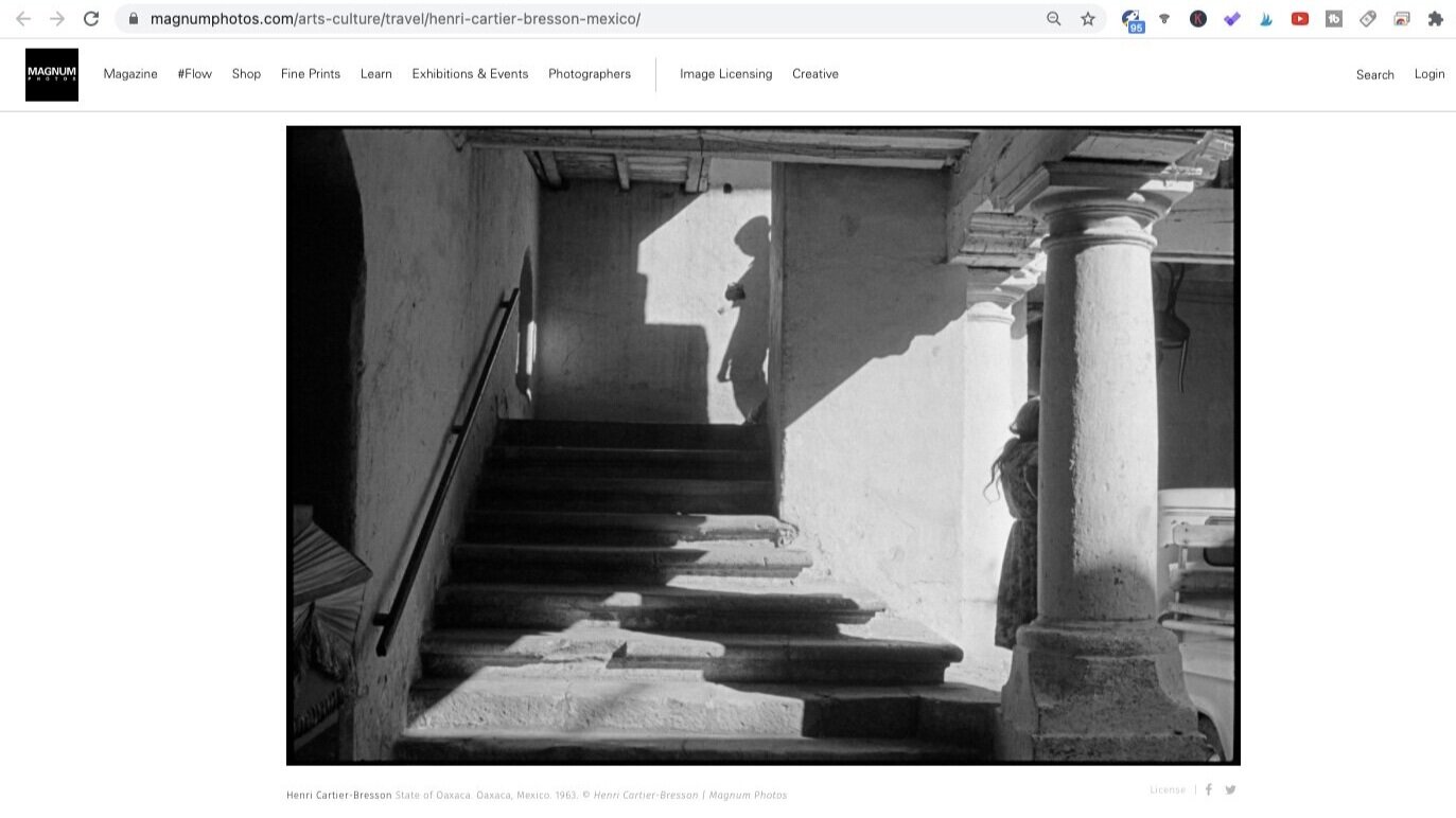 State of Oaxaca (1963). Photo by Henri Cartier-Bresson. Screen shot taken from Magnum Photos.