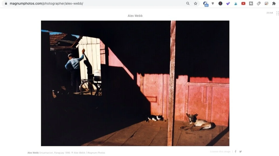 Encarnacion (1990). Photo by Alex Webb. Screen shot taken from  Magnum Photos .