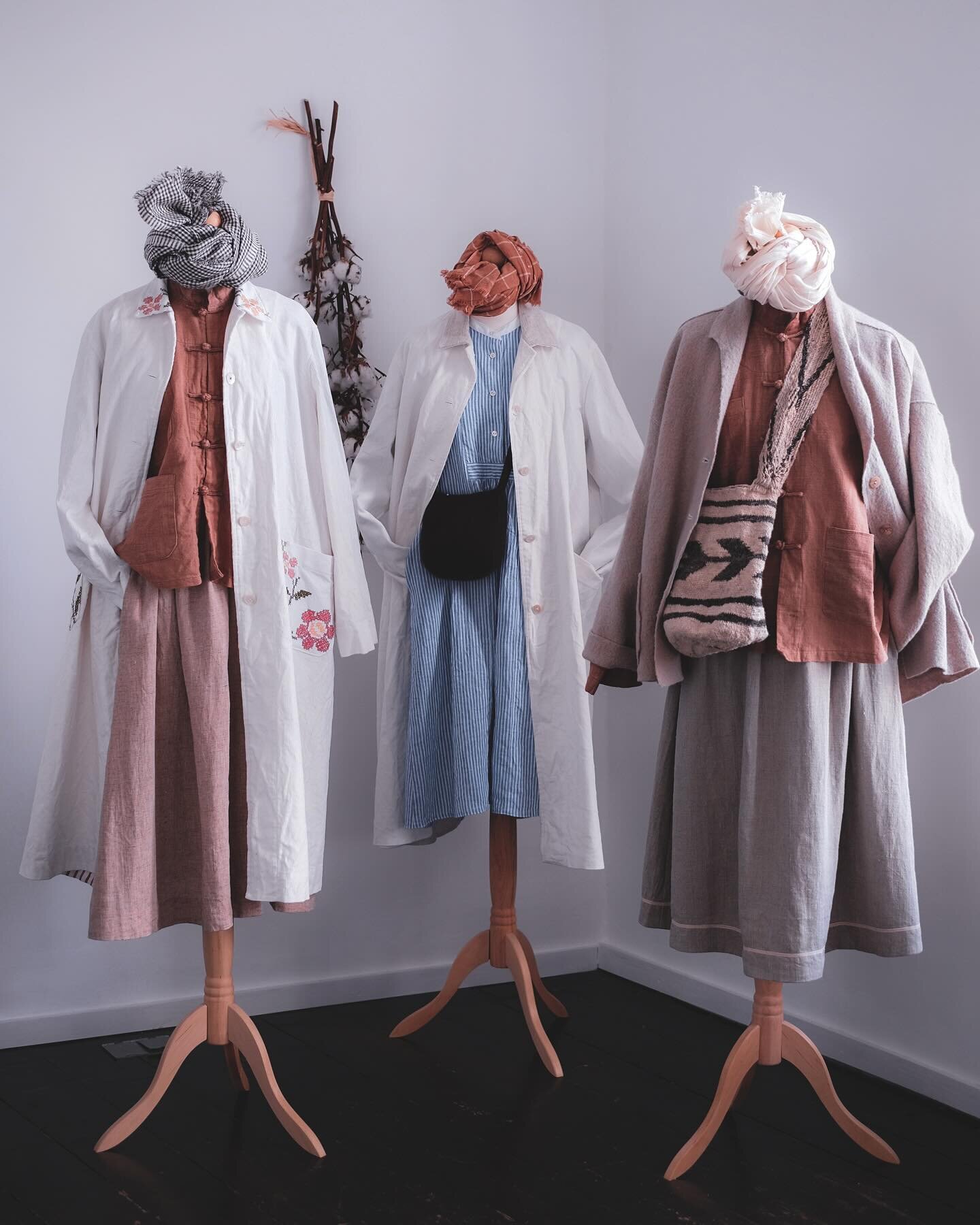 We have added a lovely selection of new pieces to the website, including garments by Tamay &amp; Me (@tamayandme) and Handworked. There are also accessories by Fog Linen Work (@foglinenyumiko, @foglinenwork), Doe (@doeleather), Kathryn Davey (@kathry