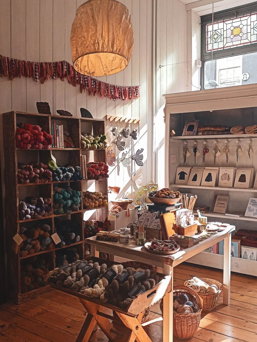 Lovely sunshine coming into the shop earlier...