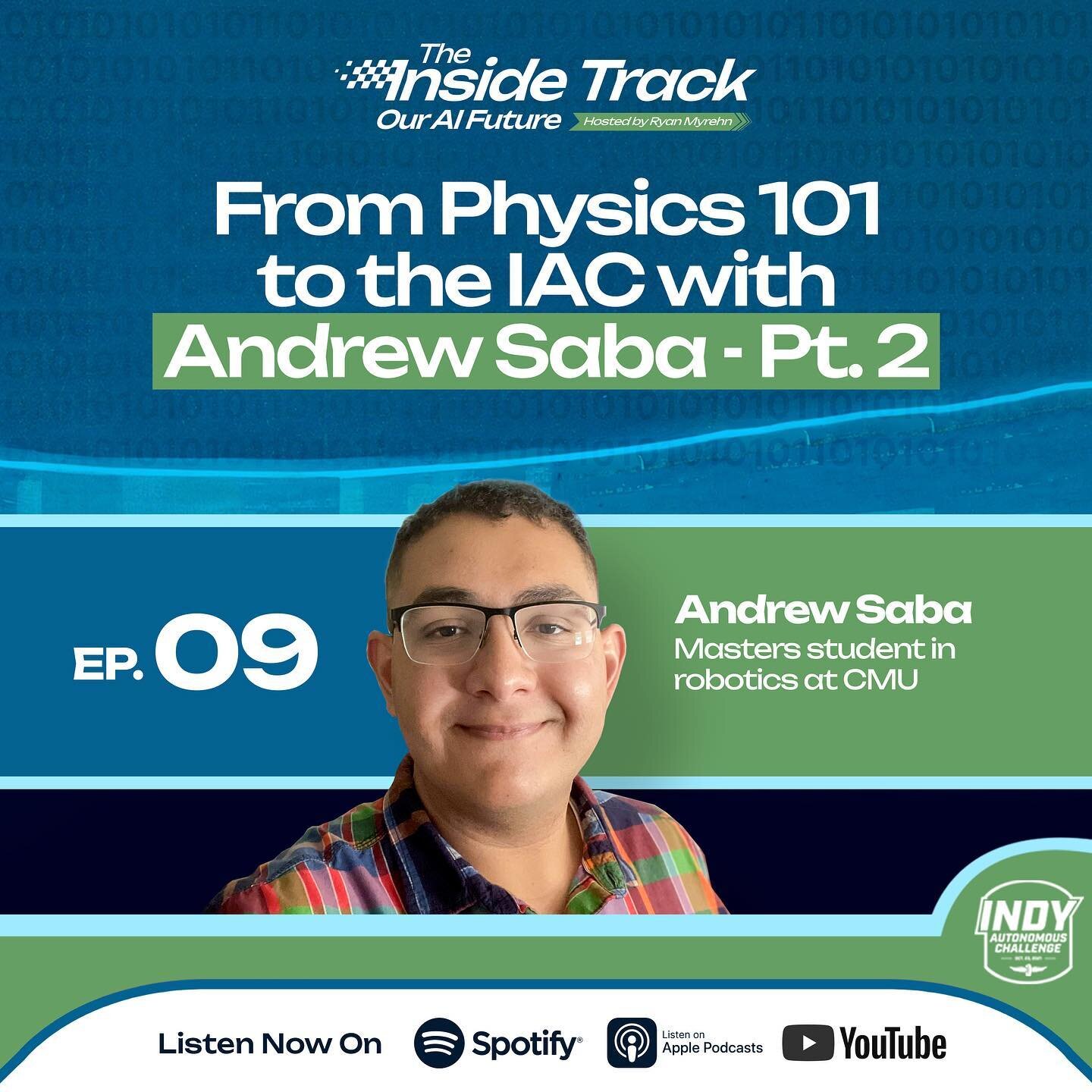 🎙️ PART 2: Andrew Saba &amp; MIT-PITT-RW Team 🚀

Continue the deep dive with us into the heart of autonomous racing innovation. Part 2 with Andy Saba unveils the perseverance and breakthroughs of the MIT-PITT-RW team. Facing the challenges head-on 