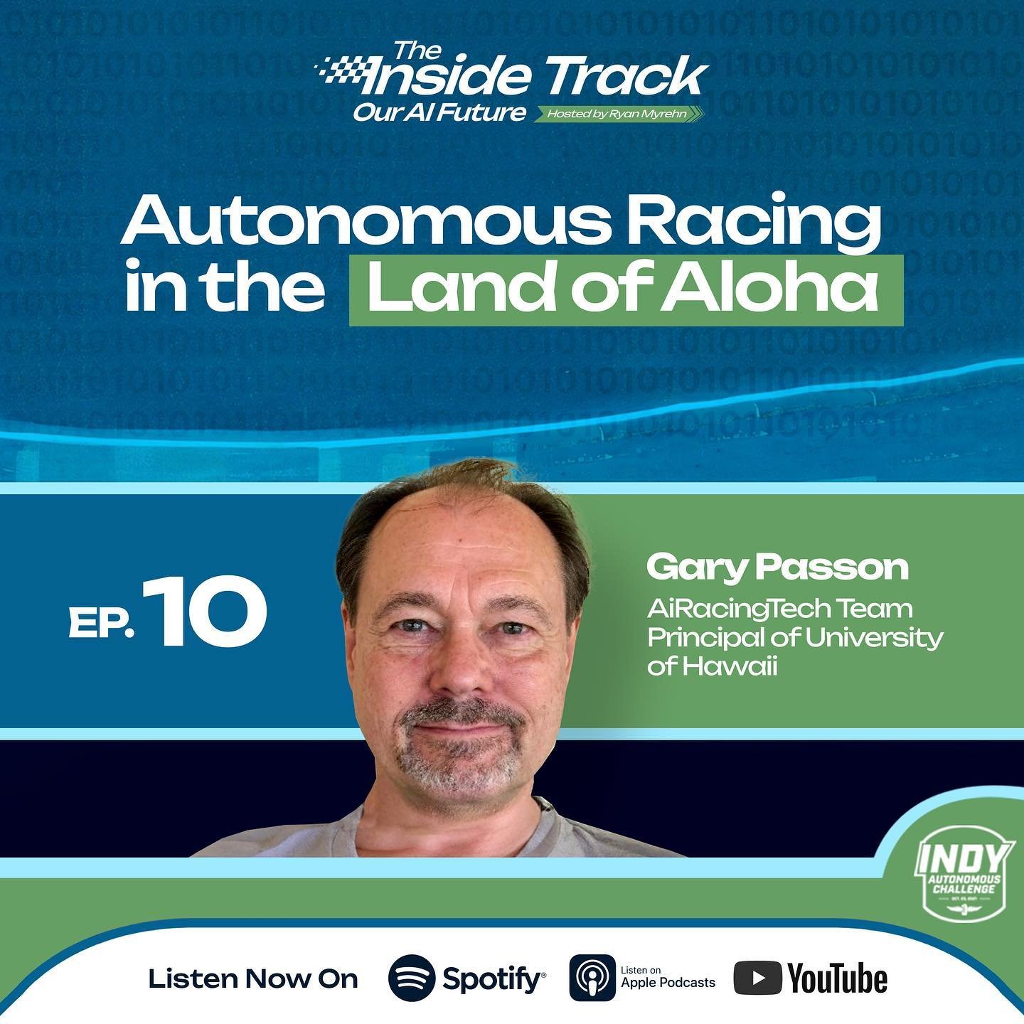 🎙️ Dive into the world of autonomous racing with Gary Passon, Team Principal of University of Hawaii&rsquo;s AI Racing Tech Team. From humble beginnings to podium finishes, they&rsquo;re rewriting the rules of racing. 

Join us on the #InsideTrack a