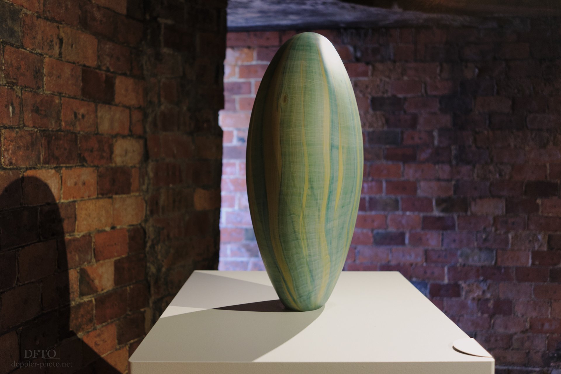 "JamFactory Icon Clare Belfrage: A Measure of Time" exhibition.  Canberra Glassworks