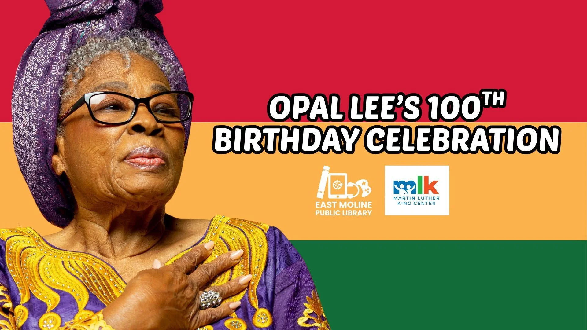 Opal Lee’s 100th Birthday Celebration at East Moline Public Library